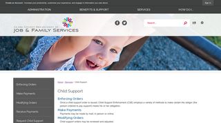 Child Support | Clark County DJFS, OH