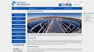 Pages - Customer Service - Clark County Water Reclamation District