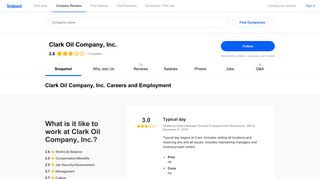 Clark Oil Company, Inc. Careers and Employment | Indeed.com