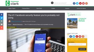 The #1 Facebook security feature you're probably not using - Clark ...