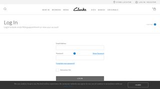 Log in / Register - Clarks