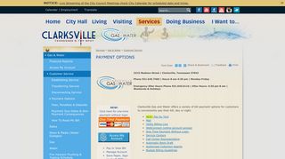 City of Clarksville, TN : Payment Options