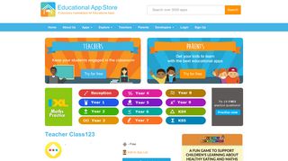 Teacher Class123 Review | Educational App Store