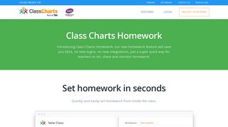 Class Charts Homework - easy way to manage homework