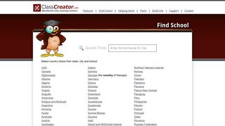 Find School: Search for your High School Class Web ... - Class Creator