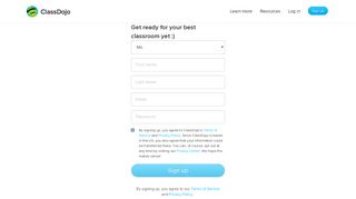Teacher Signup | ClassDojo