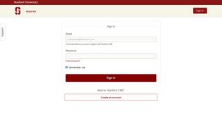 Stanford CME: Sign in or Register