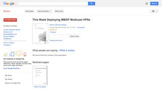 This Week Deploying MBGP Multicast VPNs