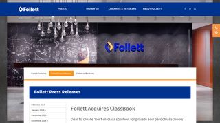 Follett Acquires ClassBook