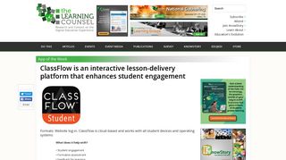 ClassFlow is an interactive lesson-delivery platform that enhances ...