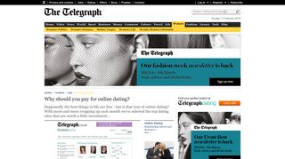 Why should you pay for online dating? - Telegraph - The Telegraph