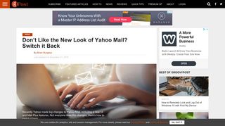 Don't Like the New Look of Yahoo Mail? Switch it Back - groovyPost