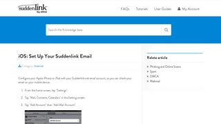 iOS: Set Up Your Suddenlink Email | Help Desk