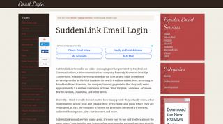 SuddenLink Email Login