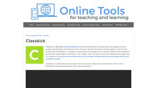 Classkick – Online Tools for Teaching & Learning - UMass Blogs