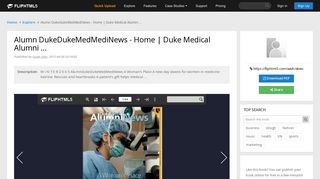 Alumn DukeDukeMedMediNews - Home | Duke Medical Alumni ...