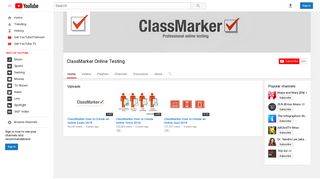 ClassMarker Online Testing - YouTube