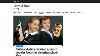 Sushi and pizza revealed as most popular foods for Victorian school ...