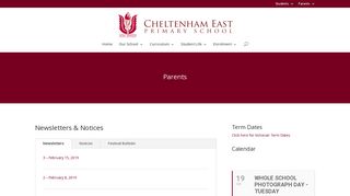 Parents | Cheltenham East Primary School