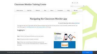 Login to App - Classroom Monitor Training Centre
