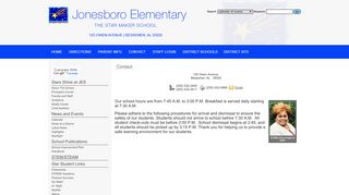 Jonesboro Elementary: Contact