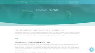 Welcome Parents - Curriculum Advantage