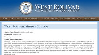 West Bolivar Middle School | West Bolivar Consolidated School District
