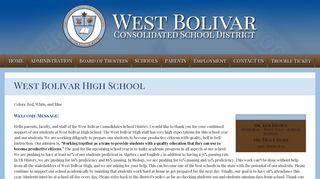 West Bolivar High School | West Bolivar Consolidated School District