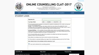 Login - online counselling clat-2017