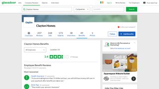 Clayton Homes Employee Benefits and Perks | Glassdoor.ie