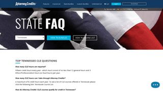 TN CLE FAQ | Tennessee Bar CLE | Attorney Credits