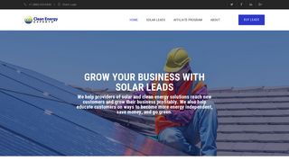 Clean Energy Experts: Grow your Business with Solar Leads
