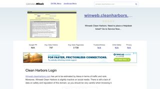 Winweb.cleanharbors.com website. Clean Harbors Login.