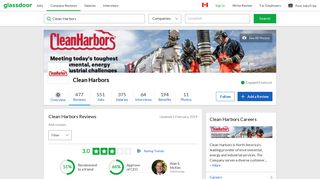Clean Harbors Reviews | Glassdoor.ca