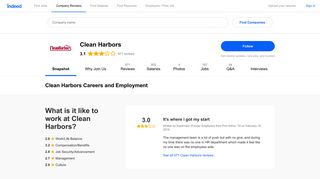Clean Harbors Careers and Employment | Indeed.com
