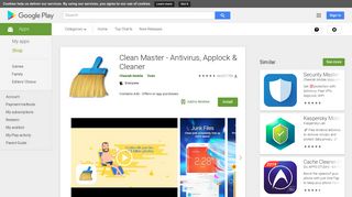 Clean Master- Antivirus, Booster & Phone Cleaner – Apps on Google ...