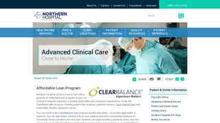 Clear Balance Payment Plan - Northern Hospital of Surry County