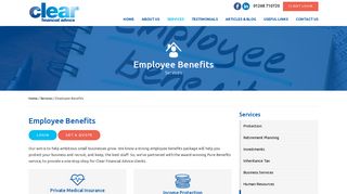 Clear Employee Benefits | Clear Finance Advice