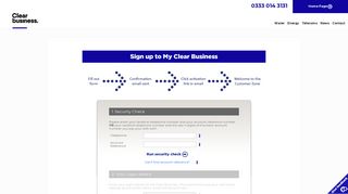 Signup - Login - Clear Business