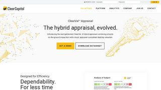 ClearVal™ Hybrid Desktop Appraisal & Property ... - Clear Capital