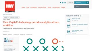 Clear Capital's technology provides analytics-driven workflow | 2018 ...
