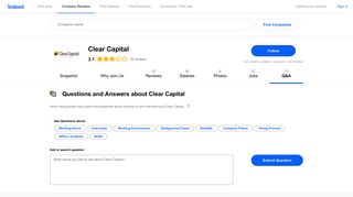 Questions and Answers about Clear Capital | Indeed.com