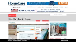 ClearCare Family Room - HomeCare Magazine