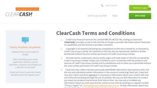 Terms & Conditions | ClearCash