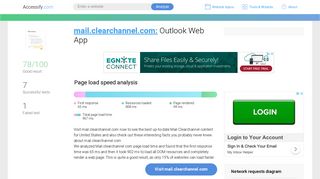 Access mail.clearchannel.com. Outlook Web App