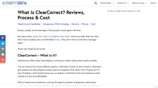 ClearCorrect Review: How Does It Work? Procedure ... - Authority Dental