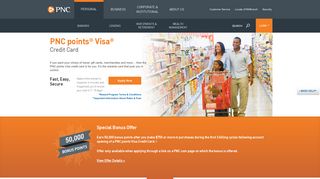PNC points Visa Credit Card | PNC