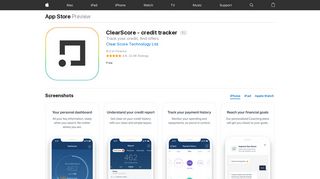 ClearScore - credit tracker on the App Store - iTunes - Apple