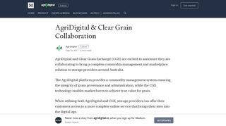 AgriDigital & Clear Grain Collaboration – agridigital.io