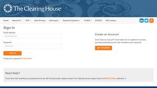 TCHPA Login - The Clearing House